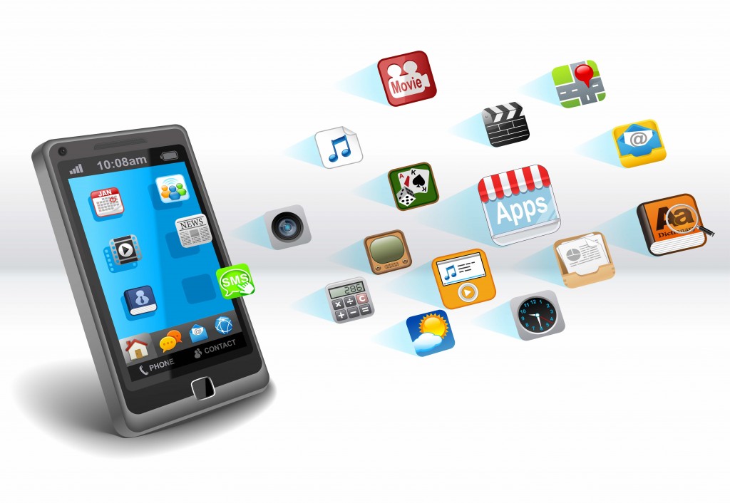 Smartphone with apps