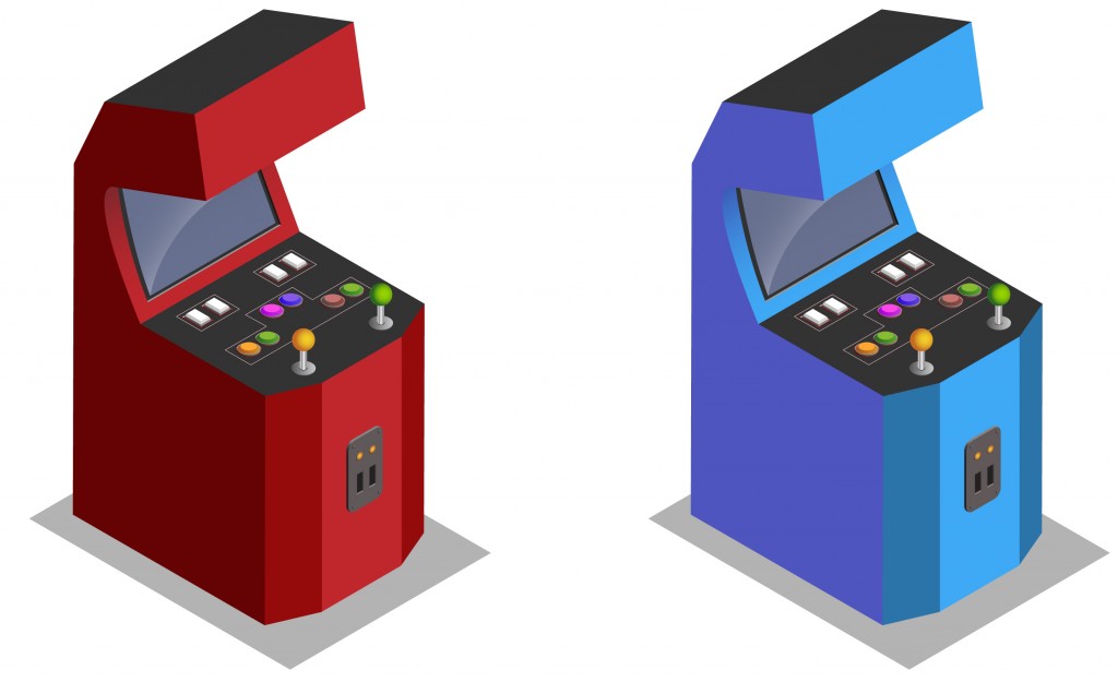Four player arcade machine