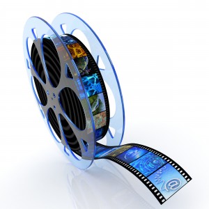 Film reel with images